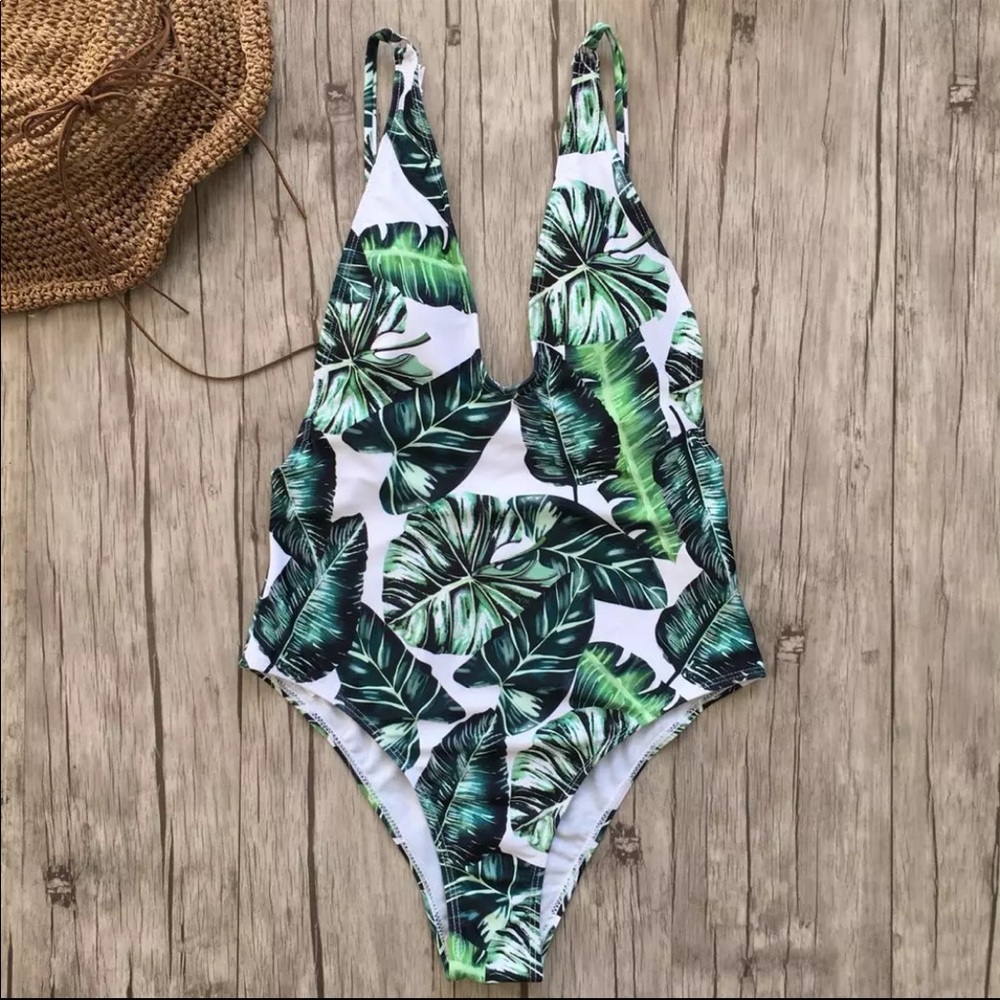 RESTOCK NEW‼️GREEN LEAF ONE PIECE- BIKINI - Picture 3 of 5